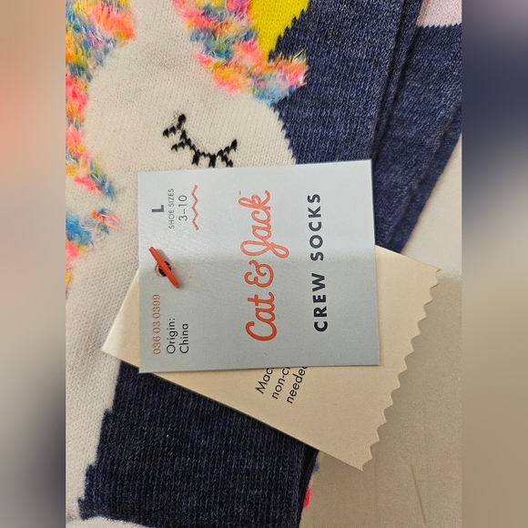 Cat & Jack Girls Tights & Crew Socks - Picture 6 of 6